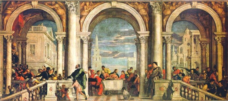 Paolo  Veronese Gastmahl im Hause Levis